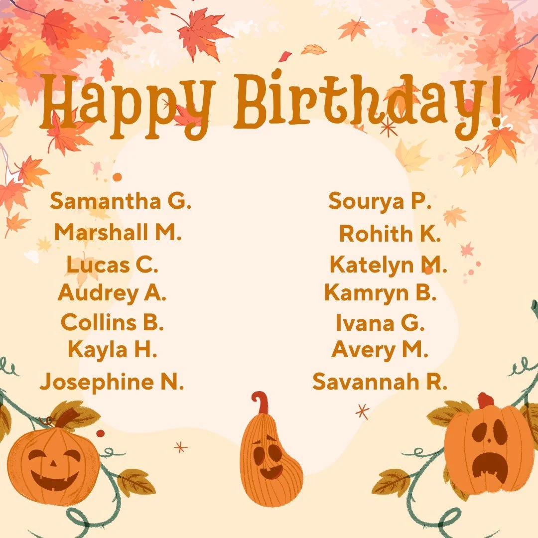 Happy Birthday to all of our dancers with October birthdays! 

We hope you have the best day!

#stephaniesacademy #dance #foxvalleydance #happybirthday