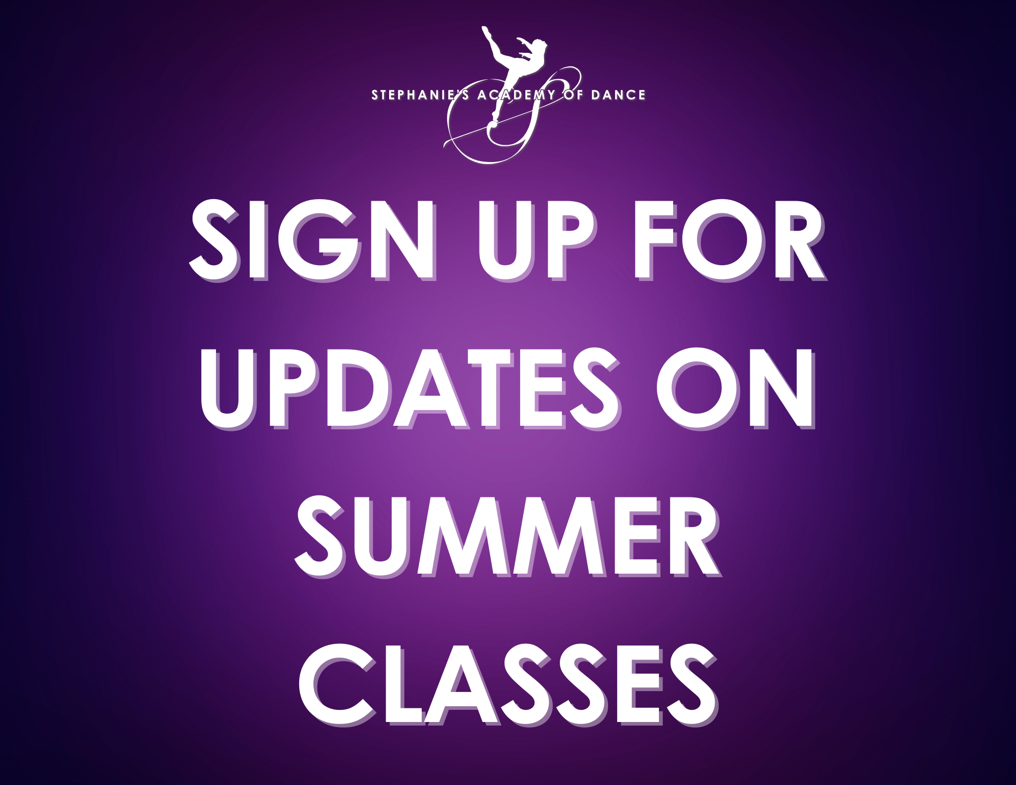 Sign Up For Updates On Summer Classes