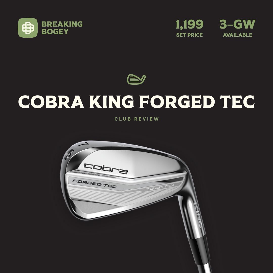 This is less of a review and more of a benchmarking. The 2022 @cobragolf Forged Tec are my current in the bag 4-GW irons, and will be (for now at least), the irons I compare all others to. 

Let&rsquo;s start off with the design of these &ndash; I th