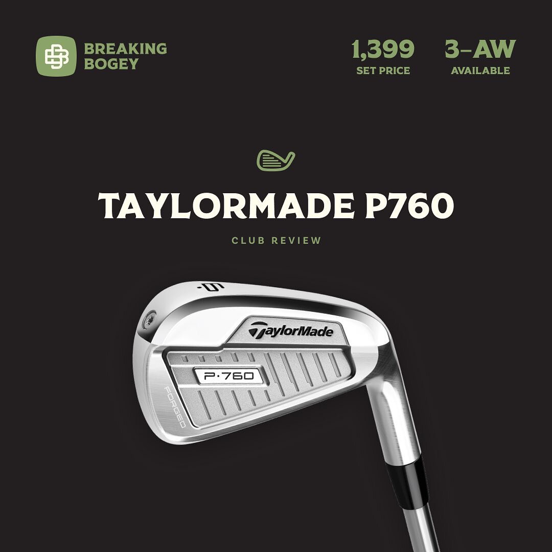 We&rsquo;ve got another 7i to discuss, and this time, it&rsquo;s the @taylormadegolf P760! Introduced to the lineup in 2018, the P760s were introduced as a combo set - with the 3-7 being foam injected, and the 8-AW being single-piece blade like irons