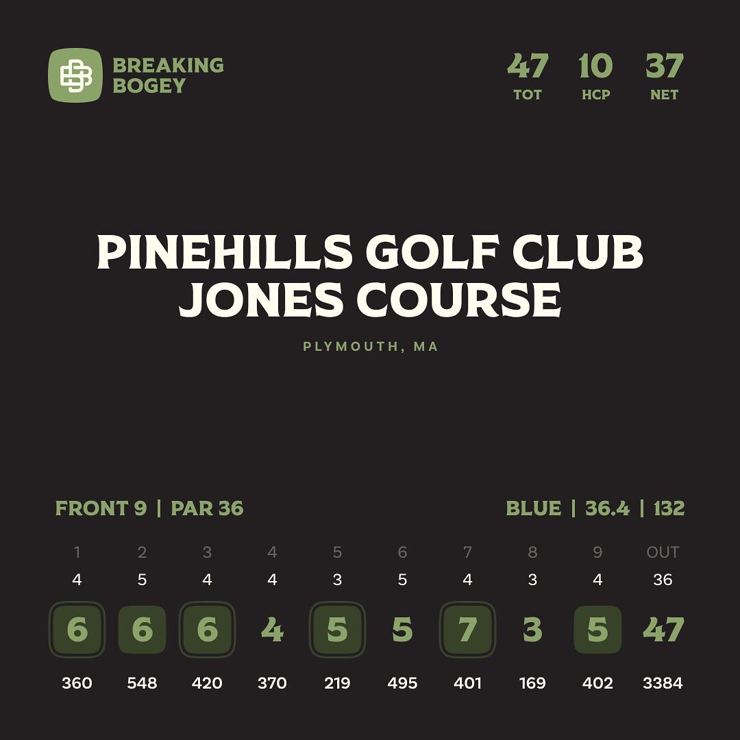 It was a pretty nasty day from a weather perspective, so unfortunately the round didnt get to show all of what the @pinehillsgolfclub Jones course had to offer. In fact, we didnt even get to experience the back 9&rsquo;s tough 14th, or play the 12th 