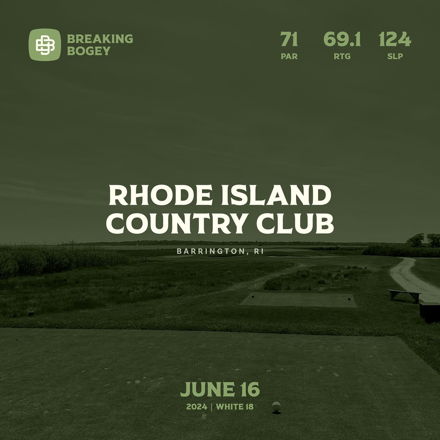 A delayed posting, but always a fun day at @rhodeislandcc - not the best front 9 score i&rsquo;ve had, but things got better on the back. Greens a bit faster than the local public courses i typically play, so a couple more 3 putts than usual. We&rsqu