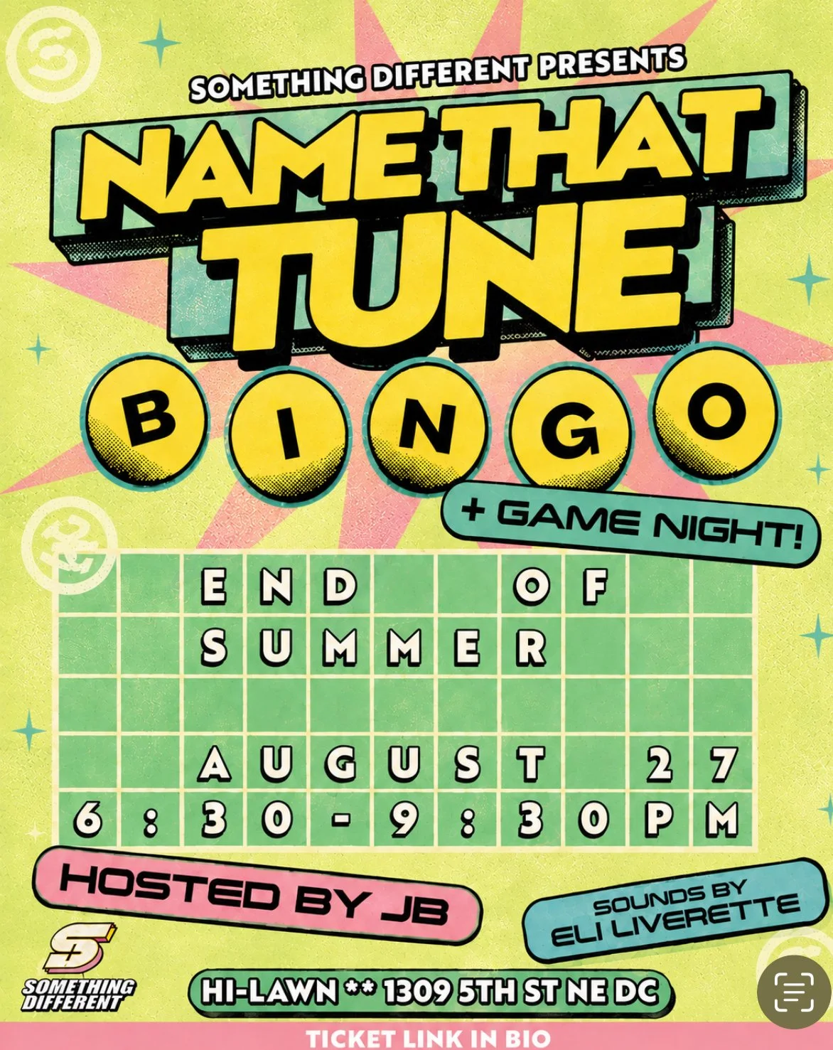 “Name That Tune” Bingo and Game Night