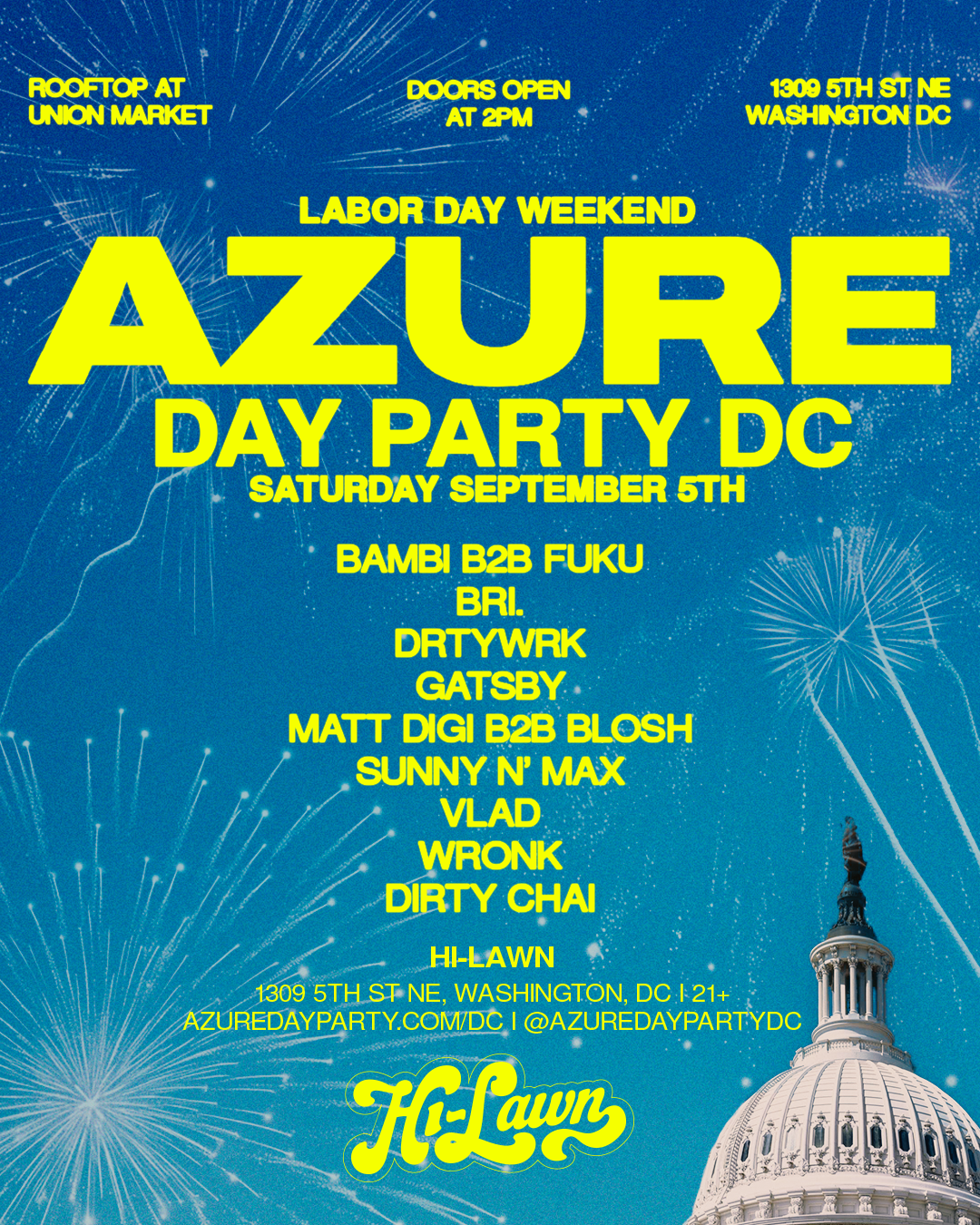 AZURE DC LABOR DAY ROOFTOP PARTY
