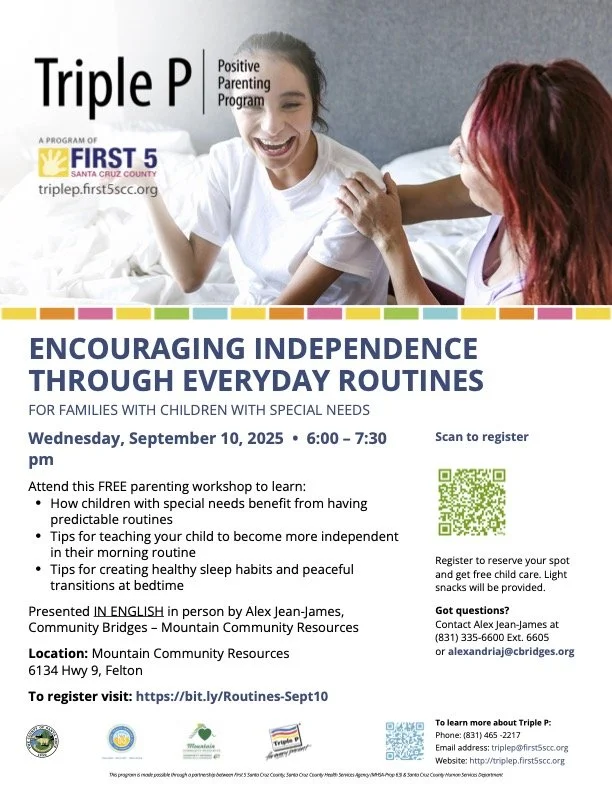 ENCOURAGING INDEPENDENCE THROUGH EVERYDAY ROUTINES - In Person
