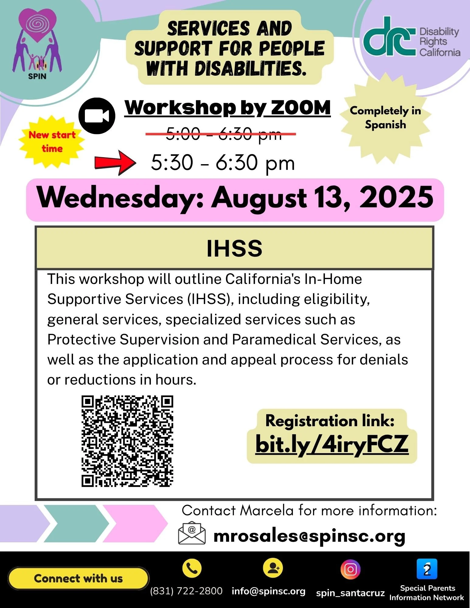 SPIN & DRC- IHSS - via Zoom