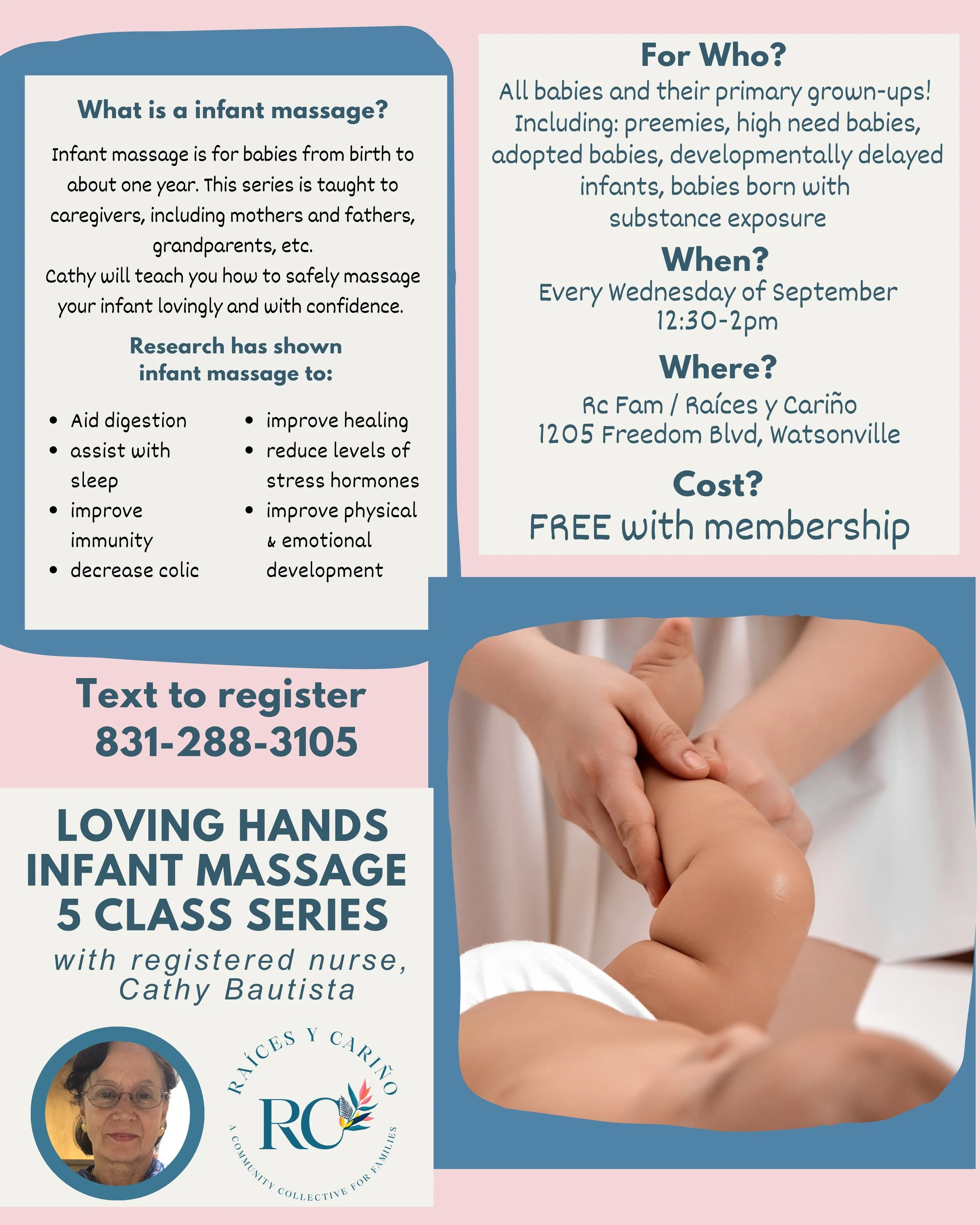LOVING HANDS INFANT MASSAGE - In Person