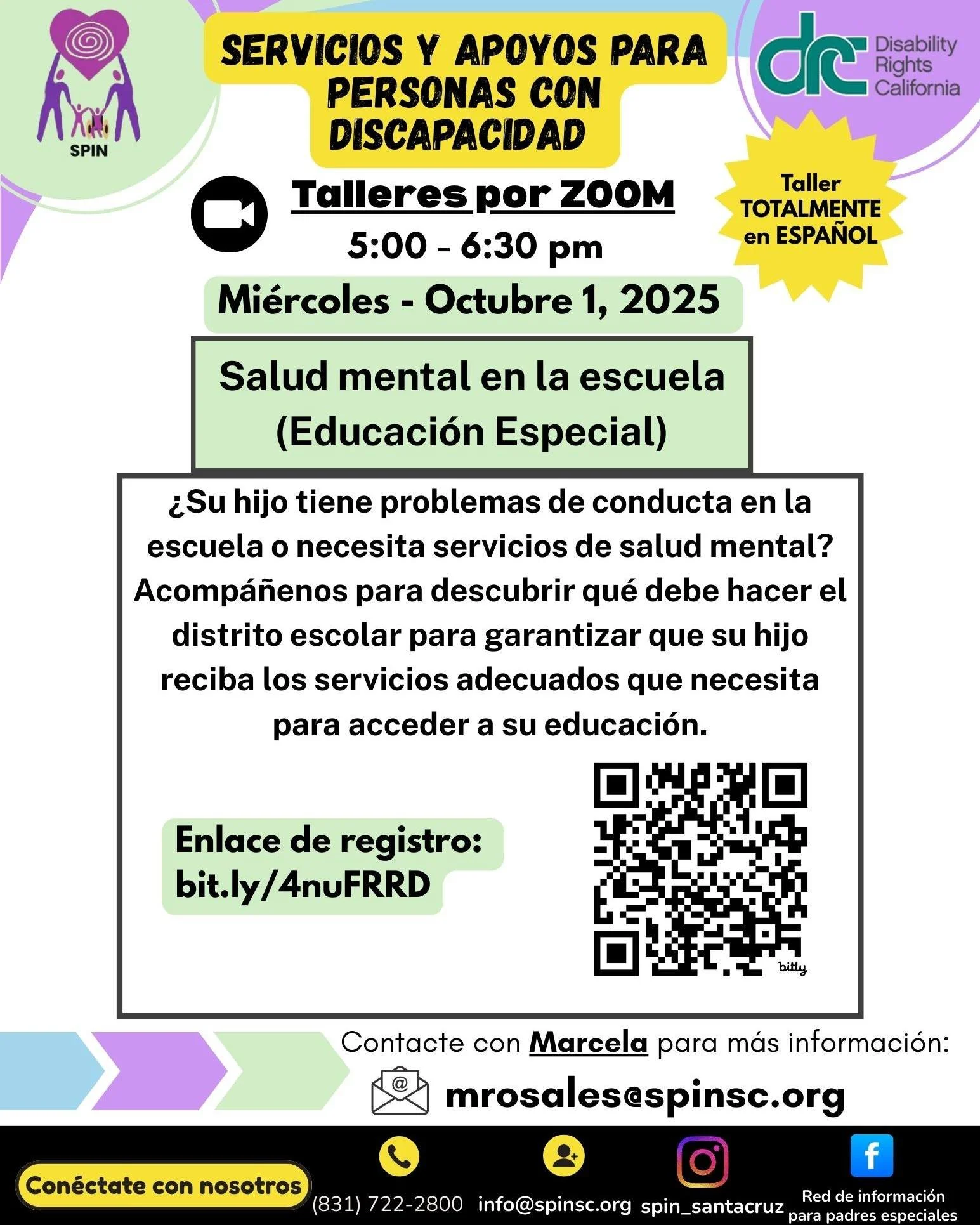 Parents! Is your child needing mental health services at school?
🗓️ Oct 1st @ 5 PM via ZOOM
🗣️ Workshop ENTIRELY IN SPANISH
Topic: Mental Health in Schools (Special Education)
Register FREE: bit.ly/4nuFRRD
#SpecialEducation #MentalHealthAwareness #