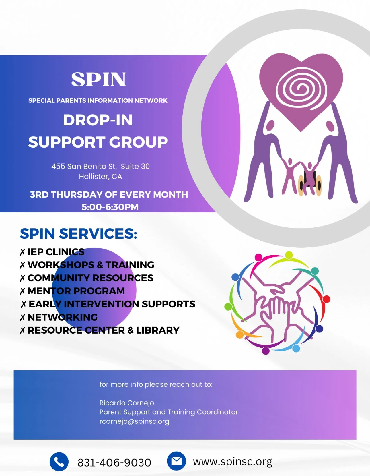 Drop-In Parent Support Group in Hollister - In Person 