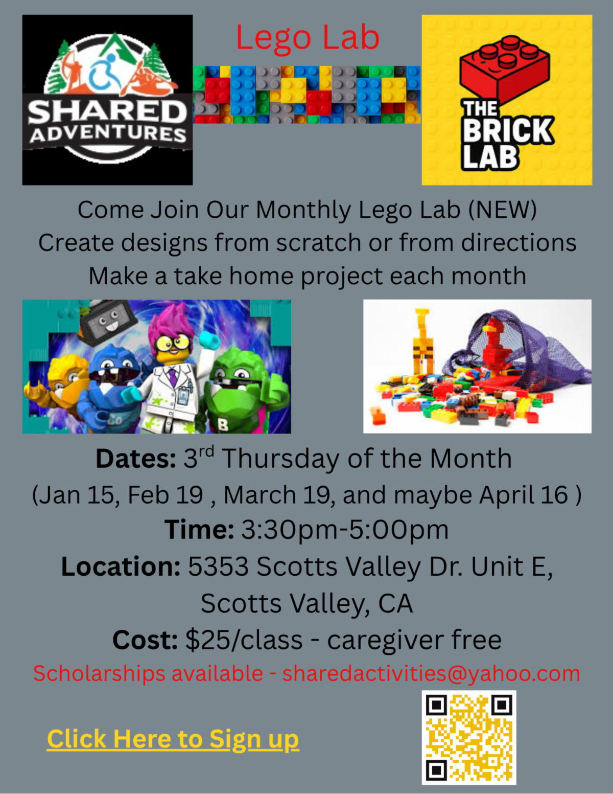 Lego Lab - Shared Adventures/In Person