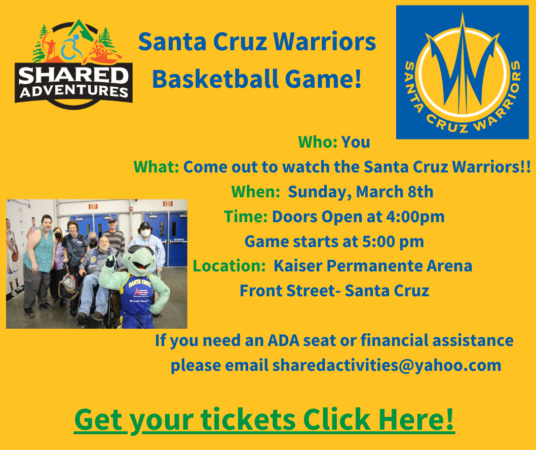 Santa Cruz Warriors Basketball Game! - Shared Adventures/In Person