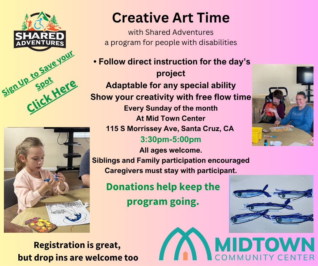 Creative Art Time/Shared Adventures - In Person 