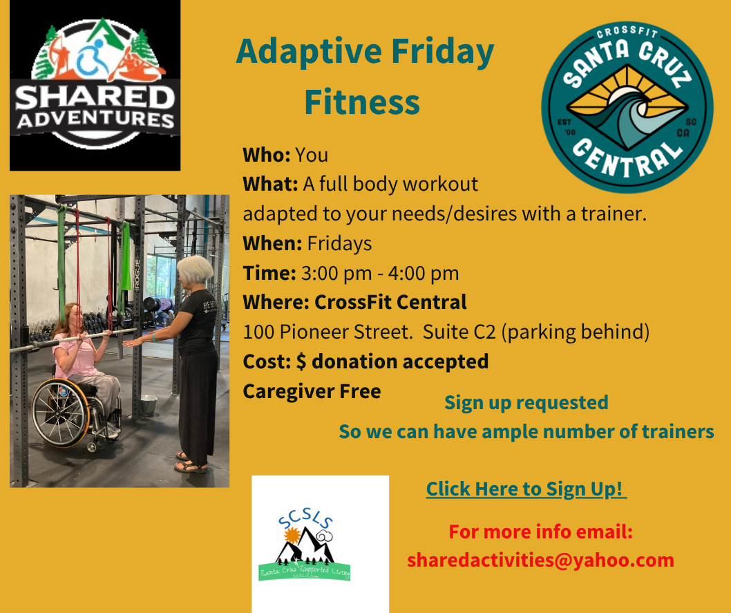 Adaptive Friday Fitness/Shared Adventures - In Person 