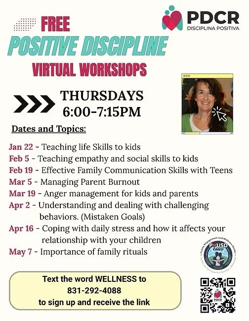 POSITIVE DISCIPLINE VIRTUAL WORKSHOPS- via zoom