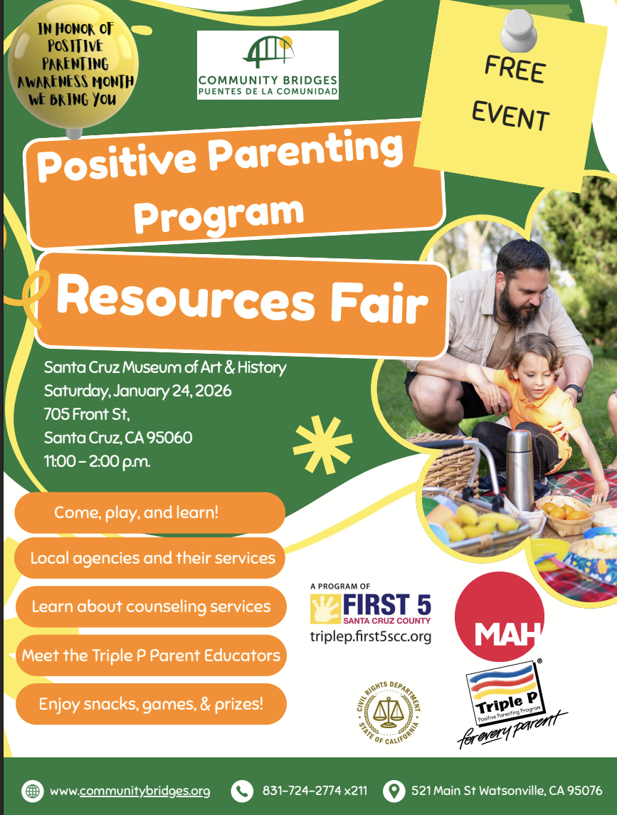 Positive Parenting Program Resource Fair - In Person