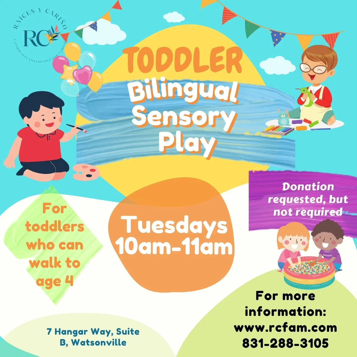 TODDLER Bilingual Sensory Play - In Person 