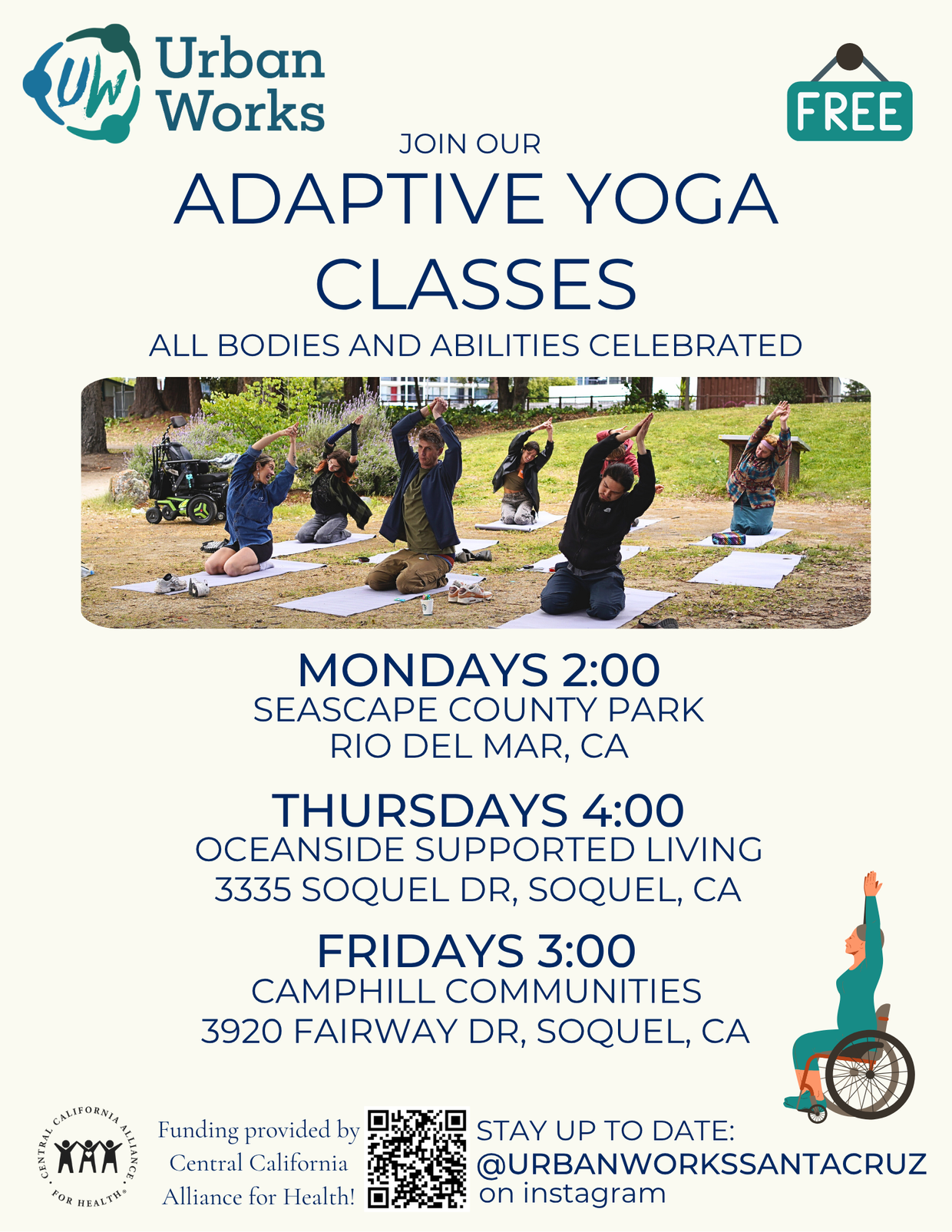 ADAPTIVE YOGA CLASSES - In Person 