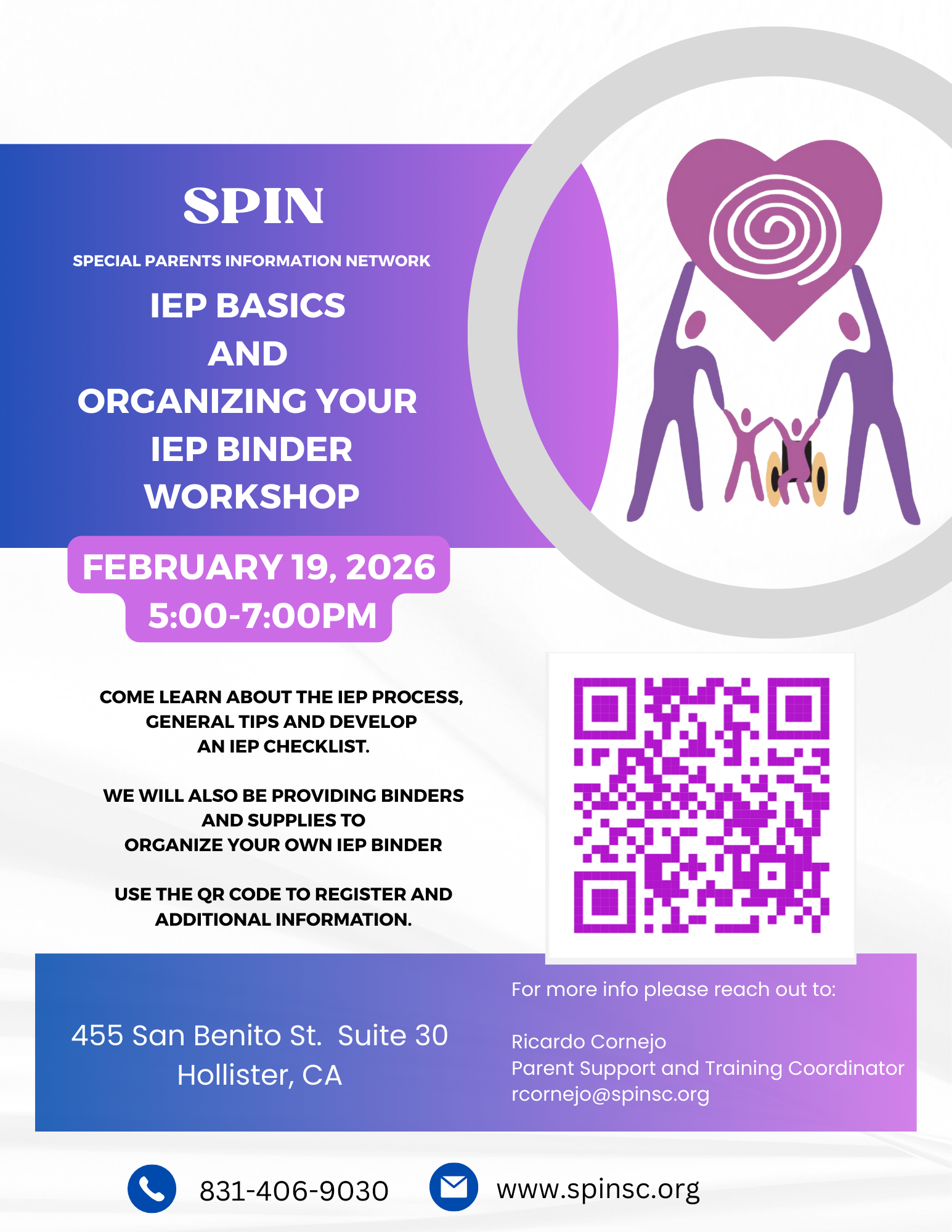 IEP BASICS AND ORGANIZING YOUR IEP BINDER WORKSHOP - In Person
