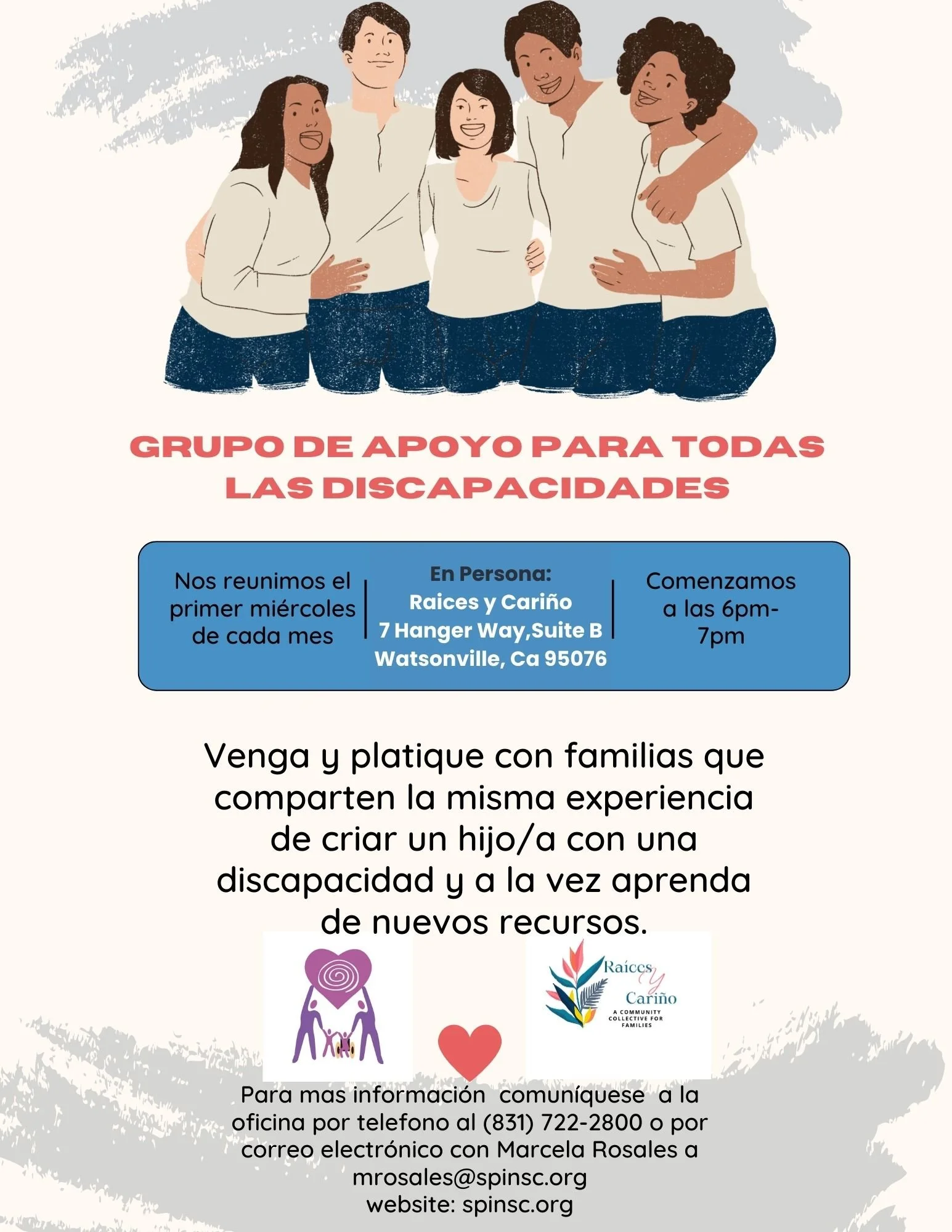 GRUPO DE APOYO PARA TODAS LAS DISCAPACIDADES - In Person 
