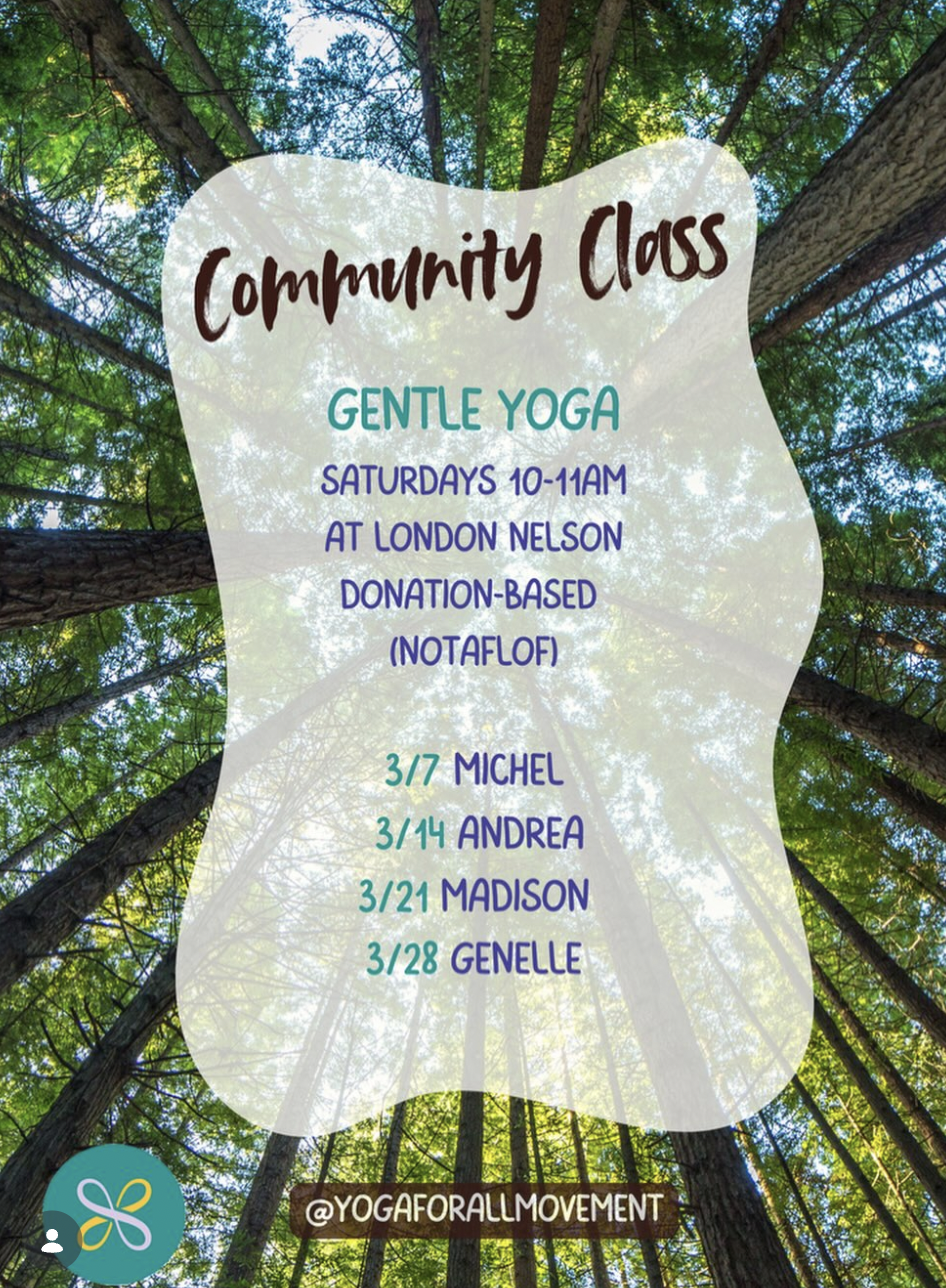 GENTLE YOGA/Community Classes 