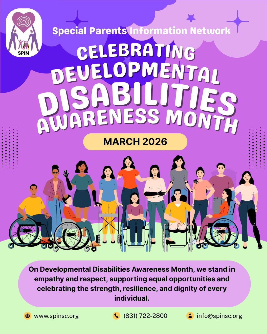 We are stronger together. This Developmental Disabilities Awareness Month, we are celebrating the beauty of our diverse world and the unique perspective that each individual brings. Let&rsquo;s create a future where everyone feels like they belong.
*