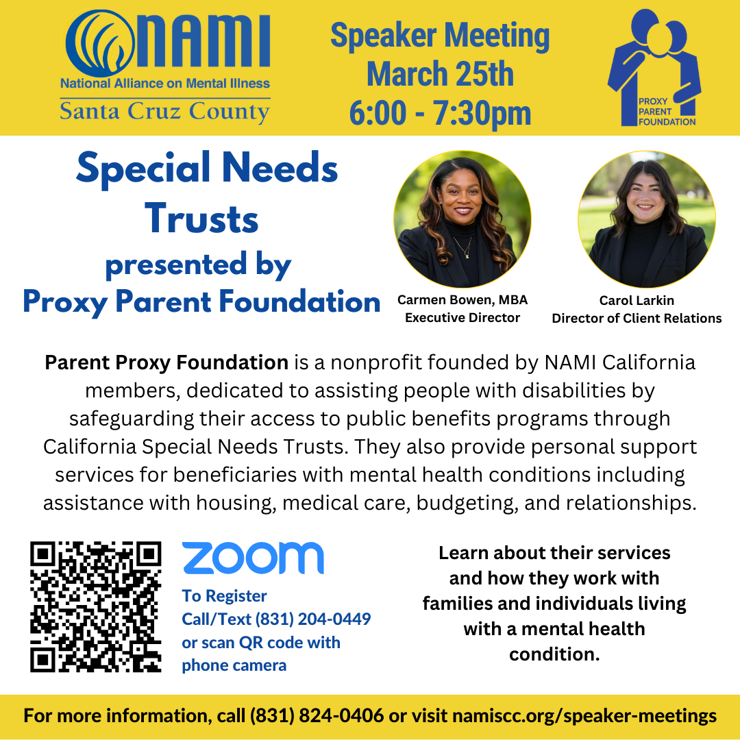 Special Needs Trusts - via Zoom