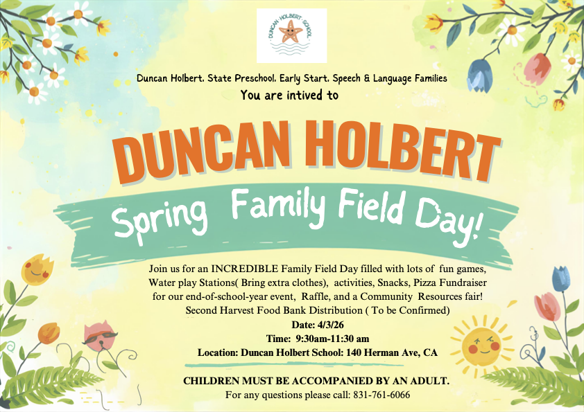 Duncan Holbert Spring Family Day - In Person