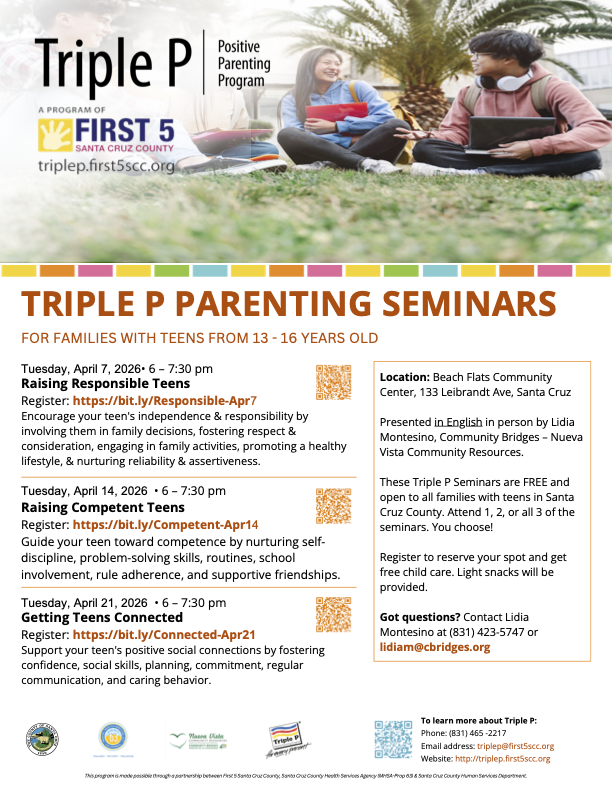 Getting Teens Connected Triple P - In Person 