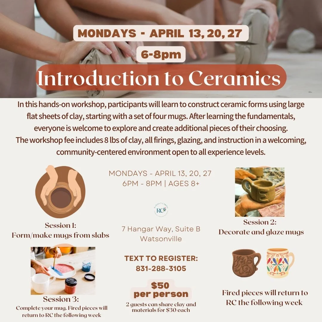 Introduction to Ceramics - In Person 
