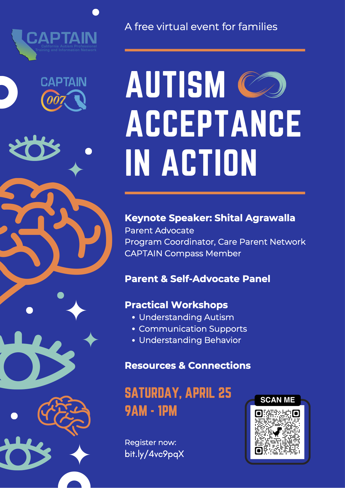 Captain/Autism Acceptance In Action - Virtual