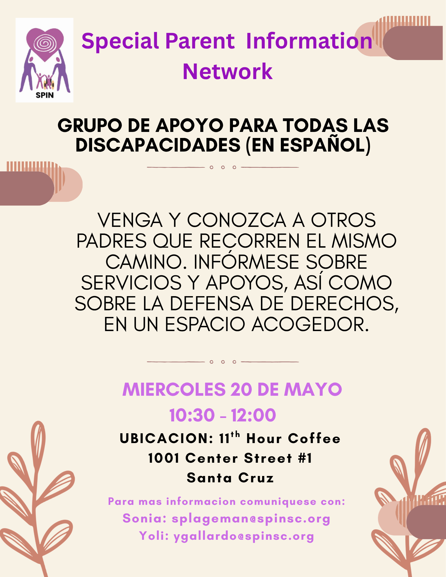 GRUPO DE APOYO PARA TODAS LAS DISCAPACIDADES (EN ESPAÑOL) - En Persona
