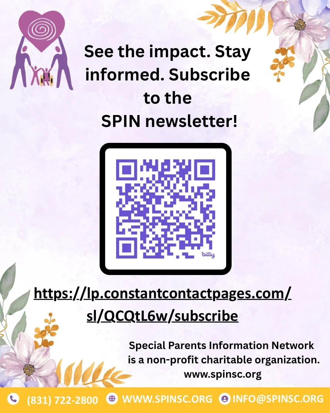 Stay informed. Stay connected. 📩 Subscribe to the SPIN newsletter today and never miss an update!
Find the sign-up link in our BIO or check out our Newsletter Highlight for quick access. 📲 ✨  Mantente informado. Mantente conectado. 📩 &iexcl;Suscr&
