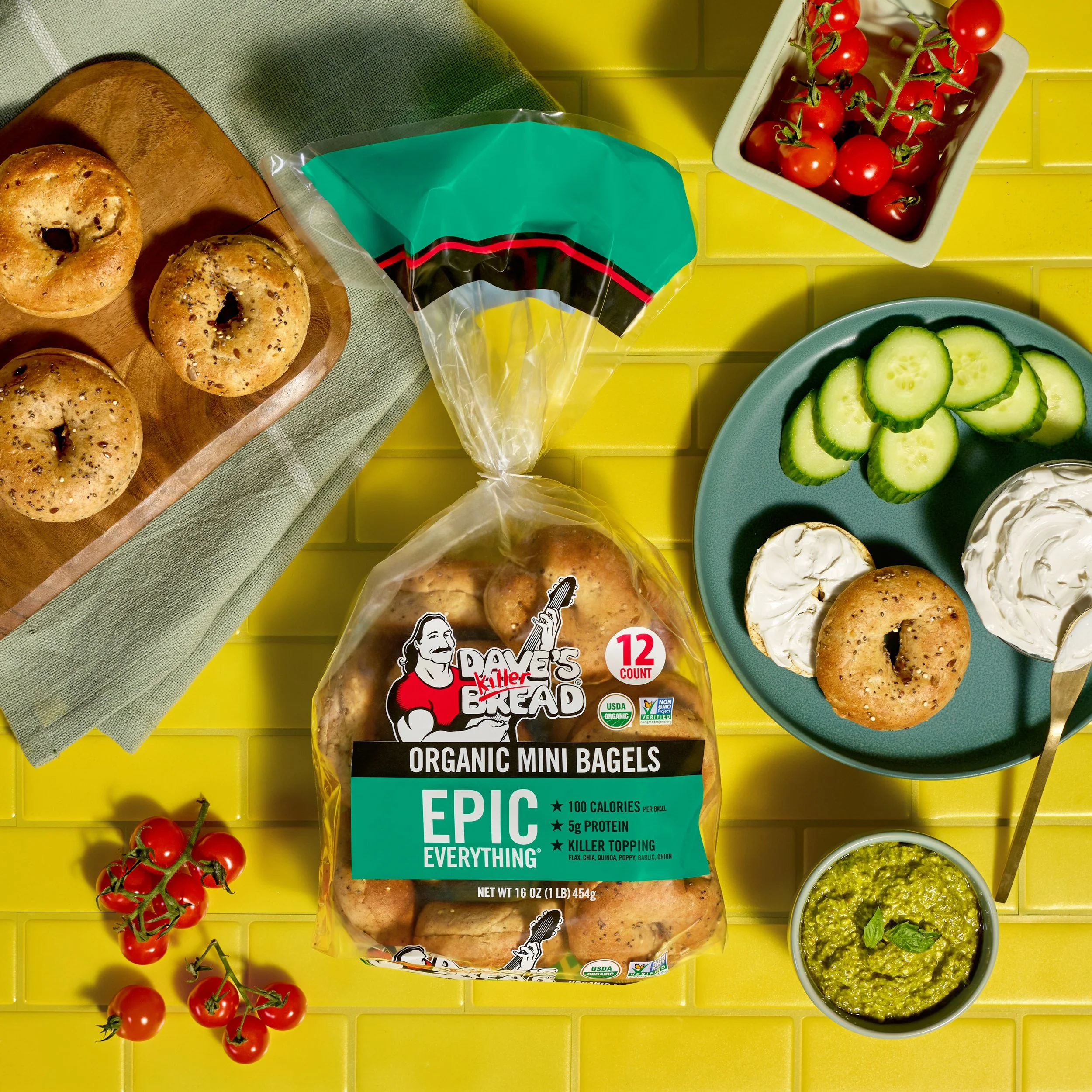 Dave’s Killer Bread launches ‘Epic,’ ‘Awesome’ Mini Bagels