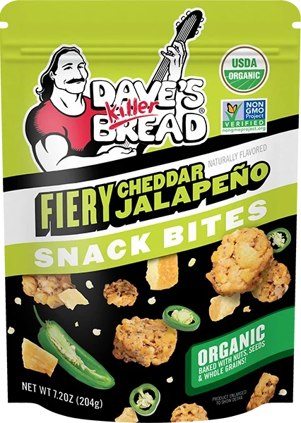 Fiery Cheddar Jalapeno Organic Snack Bites