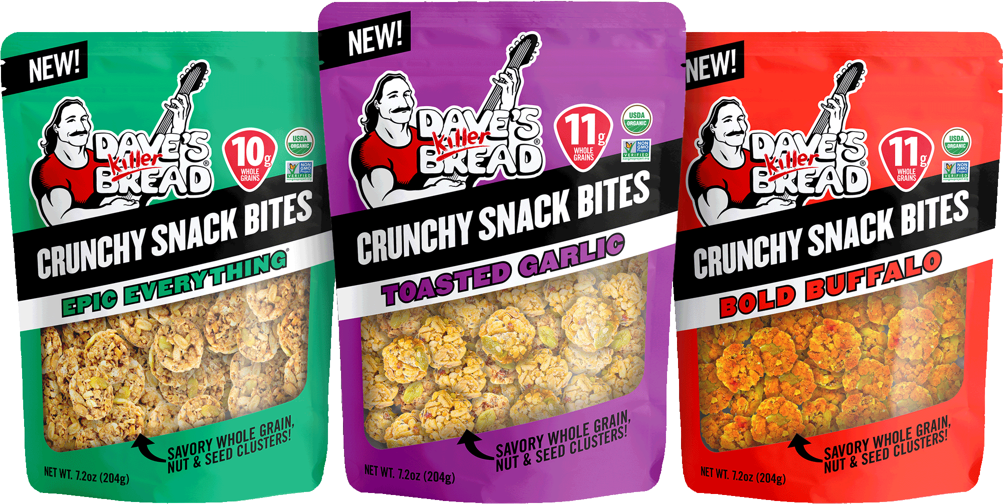 Crunchy Snack Bites — Daves Killer Bread