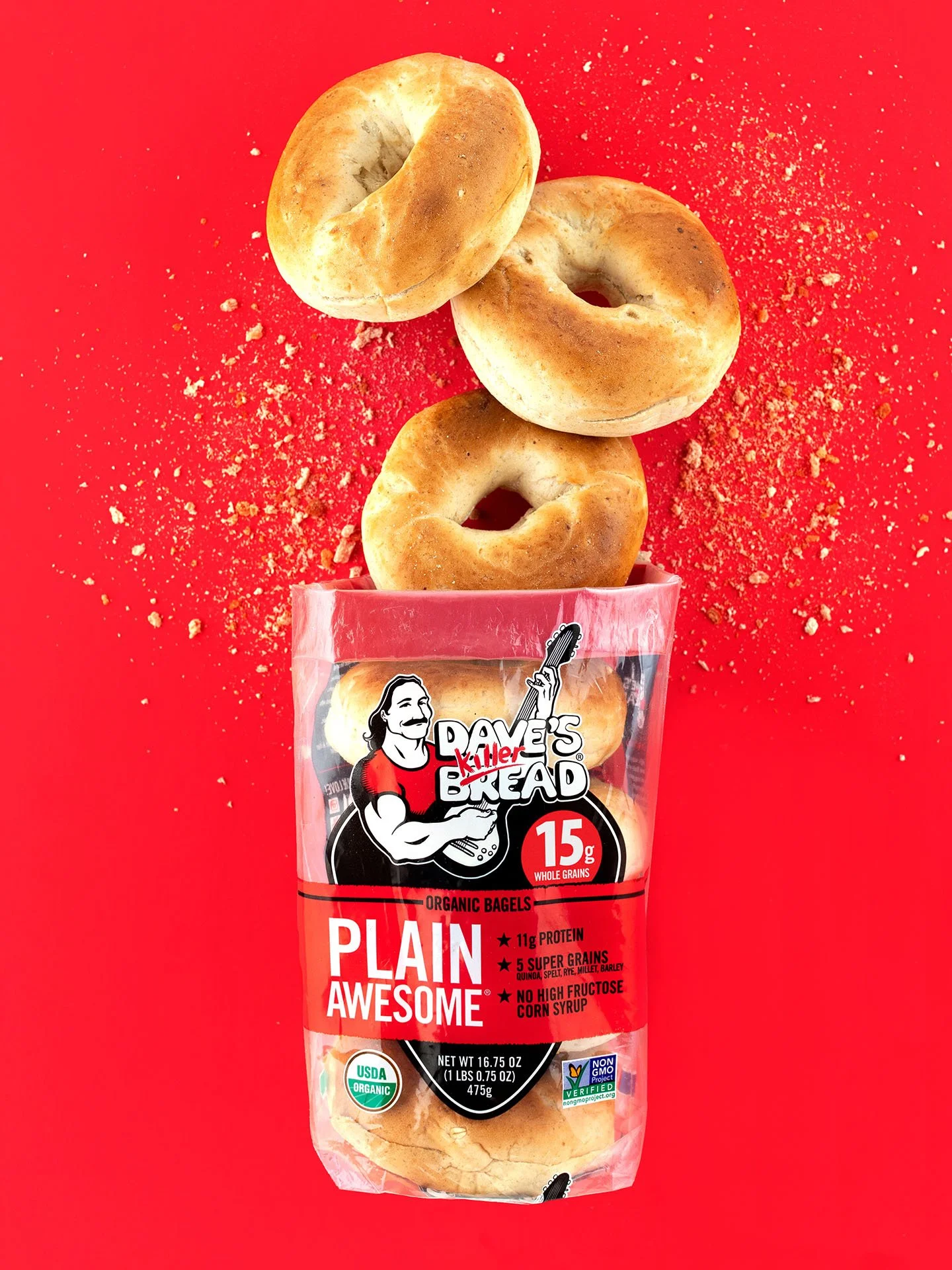 Plain Awesome Bagels — Dave's Killer Bread