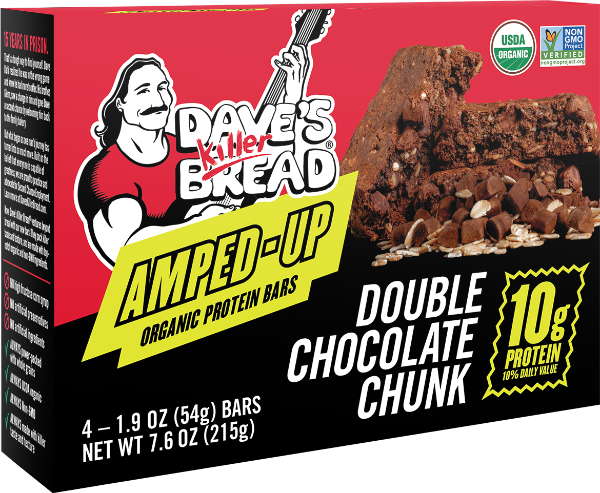 Amped-Up Double Chocolate Chunk Organic Protein Bars