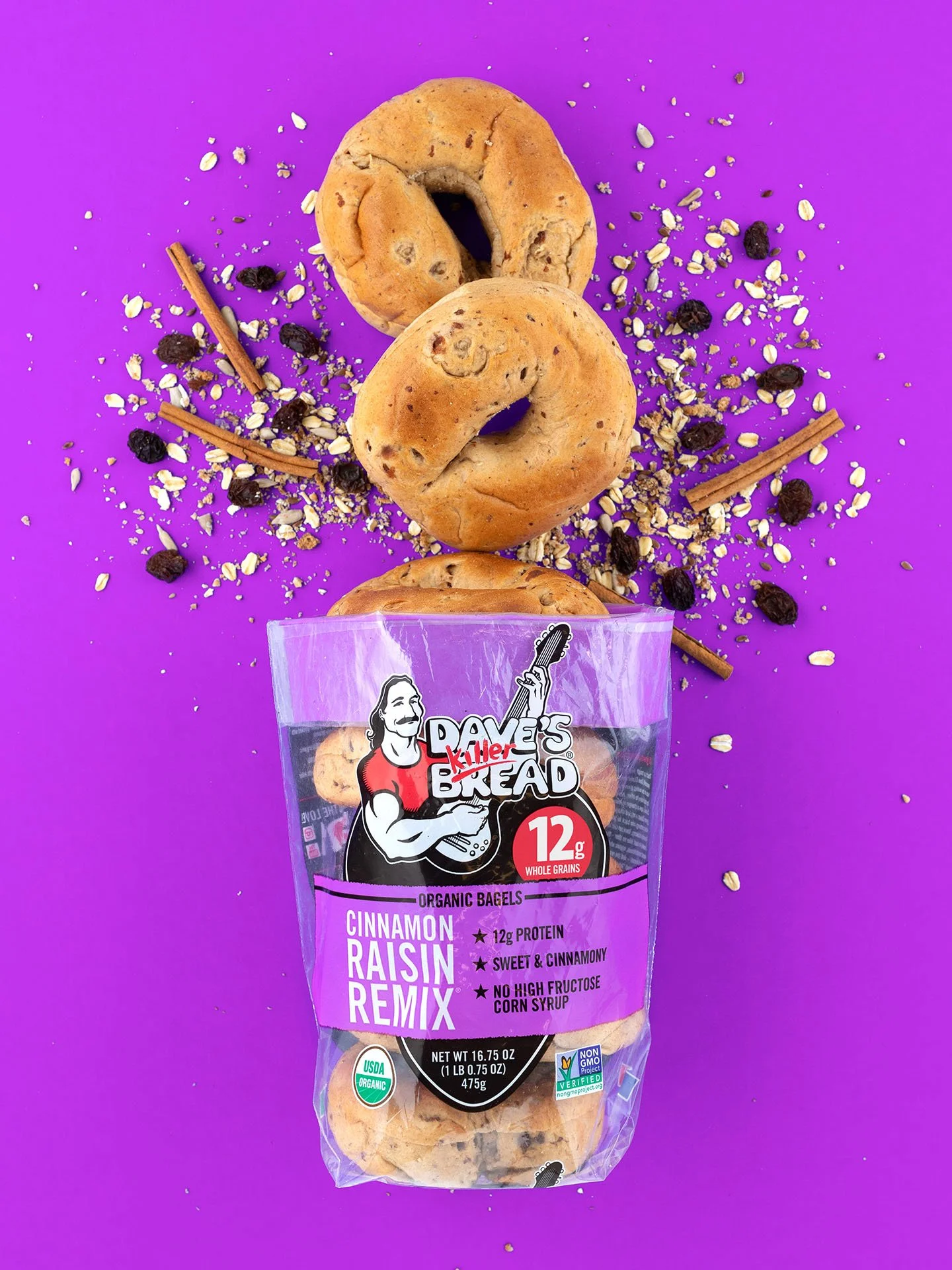 Cinnamon Raisin Remix Bagels — Dave's Killer Bread