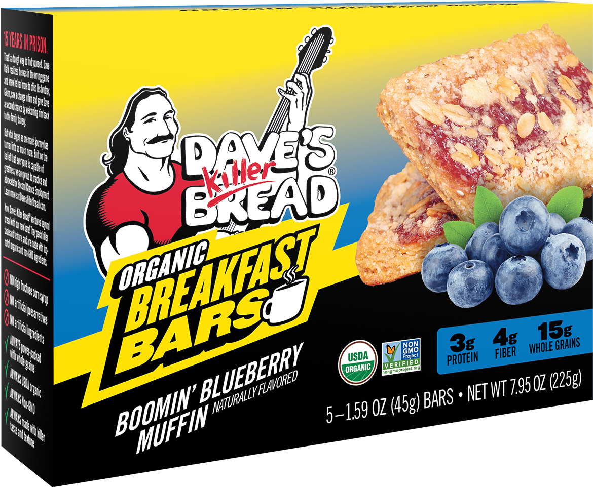 Boomin' Blueberry Muffin Organic Breakfast Bars