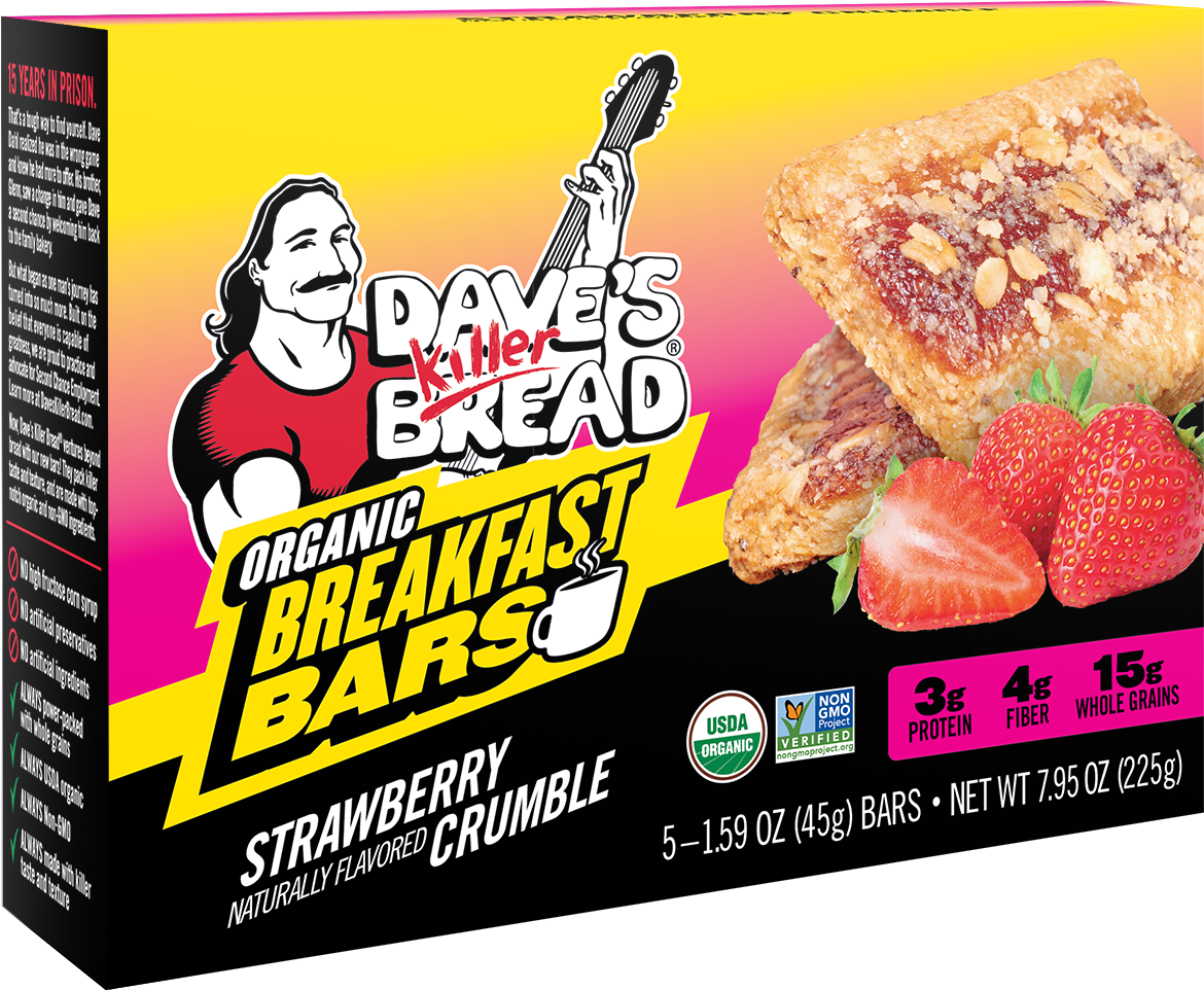 Strawberry Crumble Organic Breakfast Bars