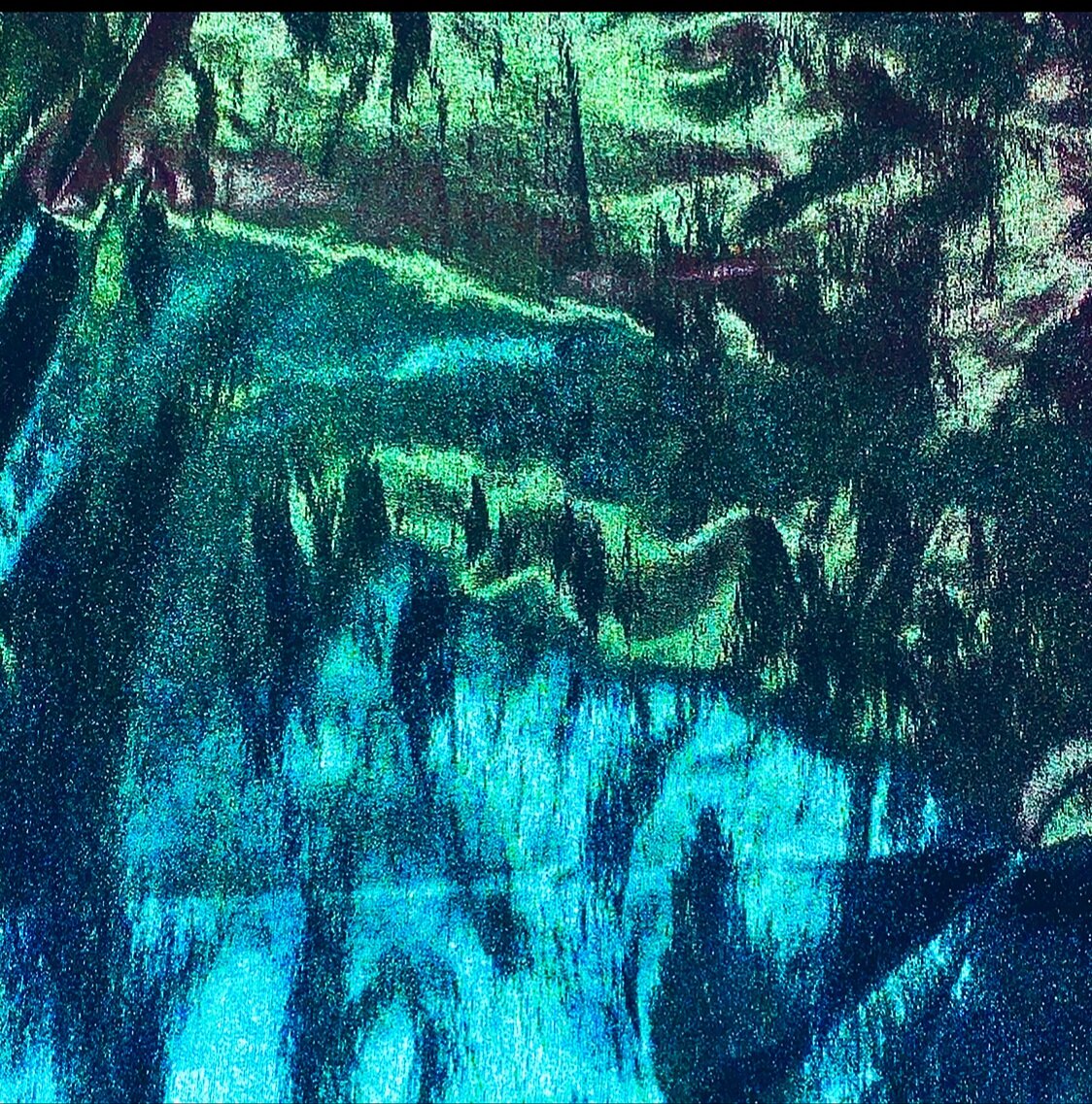 Turquoise/Raspberry Irredescent Foil