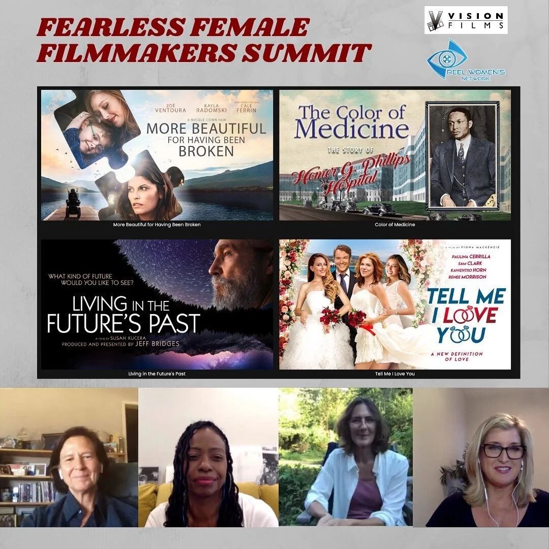 What a great way to celebrate #WomensEqualityDay! It was an honor to join these three filmmakers for the Fearless Female Filmmakers Summit. Reel Women's Network is an exciting new platform to celebrate female filmmakers, thank you RWN and Vision Film