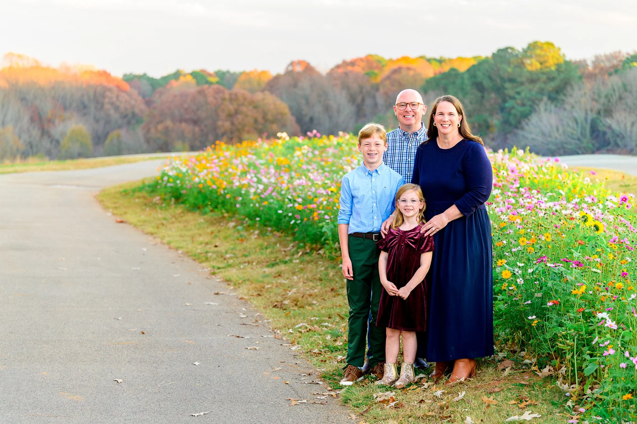 Fall Family Photo Session at the NC Museum of Art