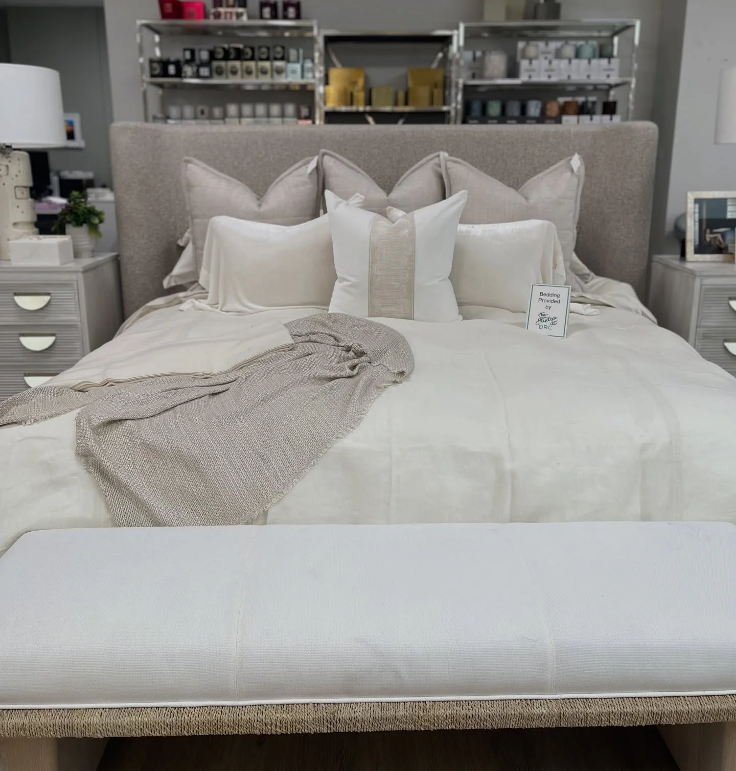 Visit The Studio at DRC and customize your client&rsquo;s next dream bed! 🛌✨

Every detail, your exact vision&mdash;crafted just for your client. Let us help you bring it to life with the very best in bedding😍

Happy Holidays and Happy Designing🩵