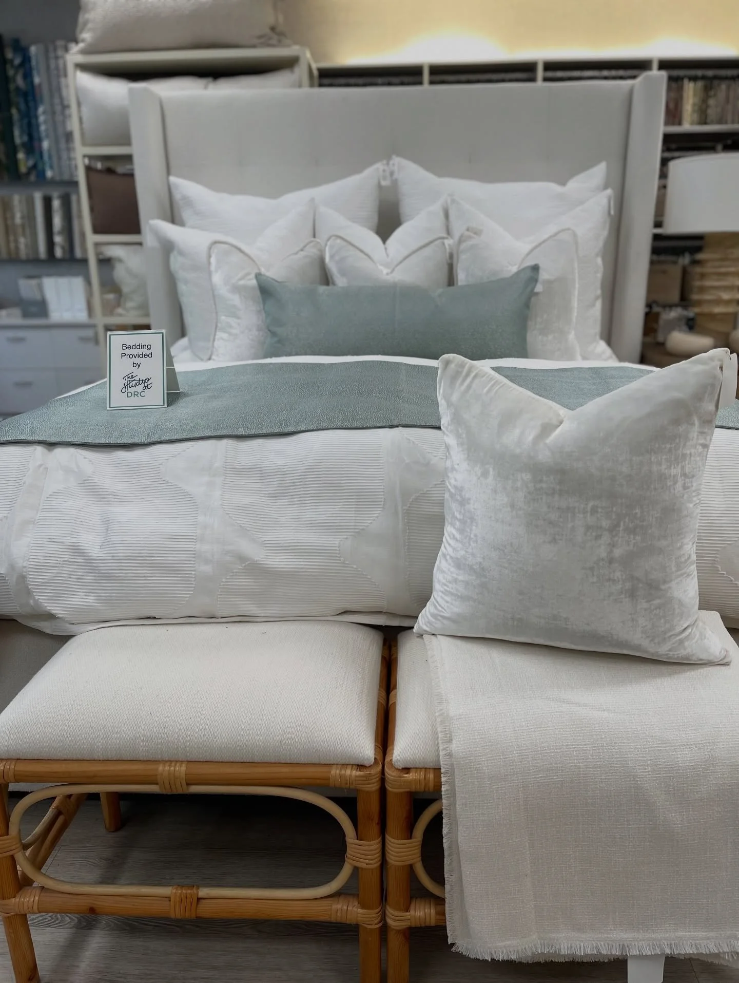 Layered. Tailored. Intentional. At The Studio at DRC, we help you design bedding that transforms a room into a true sensory experience. Let&rsquo;s create something your clients will be obsessed with, together🙌🏼✨ 

We&rsquo;re proud to be your trus
