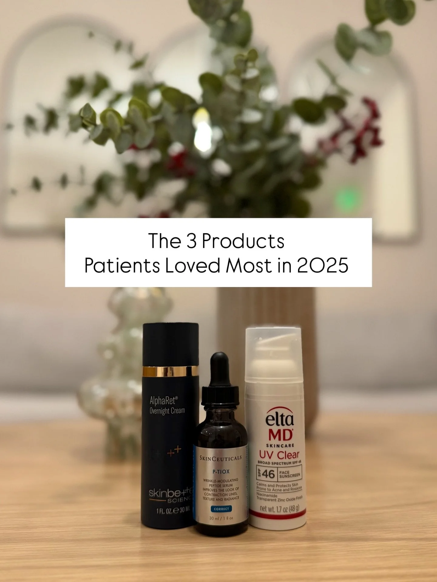 It's not a surprise these were the top 3 products purchased (and loved!) by patients in 2025! 

We'd love to hear, who else is obsessed with at least one of these?!