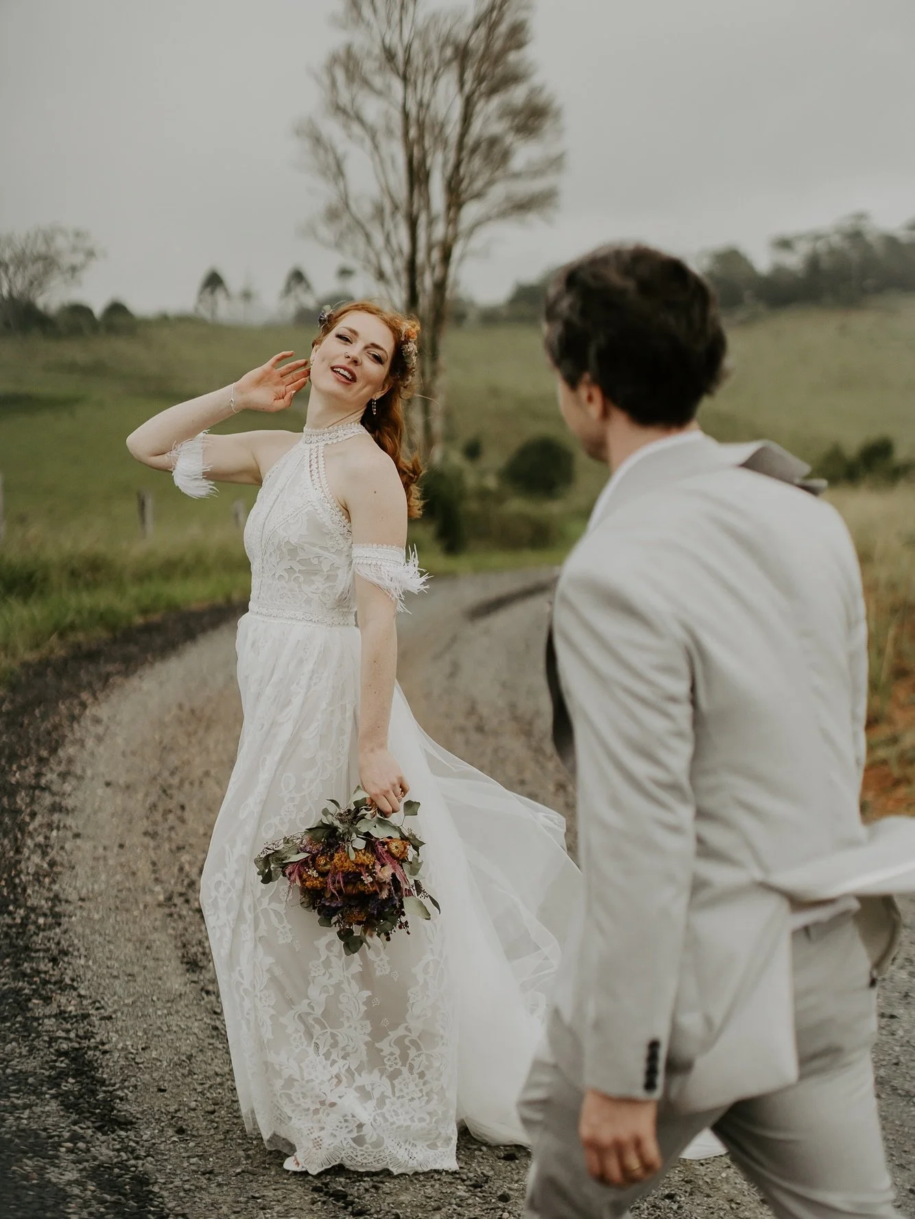 A wrap up of this unique &amp; wonderful wedding. Ceremony by a waterfall followed by a leap off said waterfall post ceremony then later in the day we had a brief minute for photos but these tow nailed it &amp; made the most of it. 
~ Deanna &amp; Jo