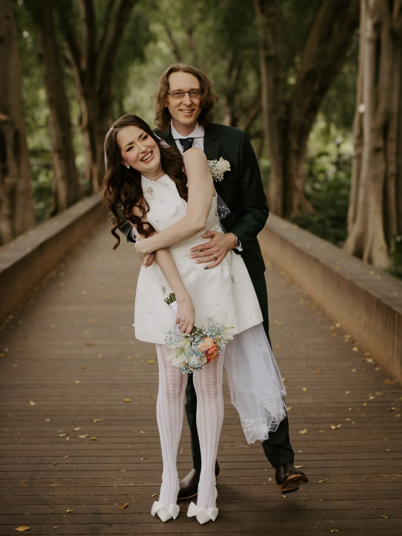 ~ Just married ~ 
~ Bryan &amp; Kaitlyn ~ 
intimate wedding in the botanic gardens. These two were incredibly chill! I easily could have explored every corner of the gardens with them, but they wanted a quick pre-ceremony shoot. I kept my excitement 