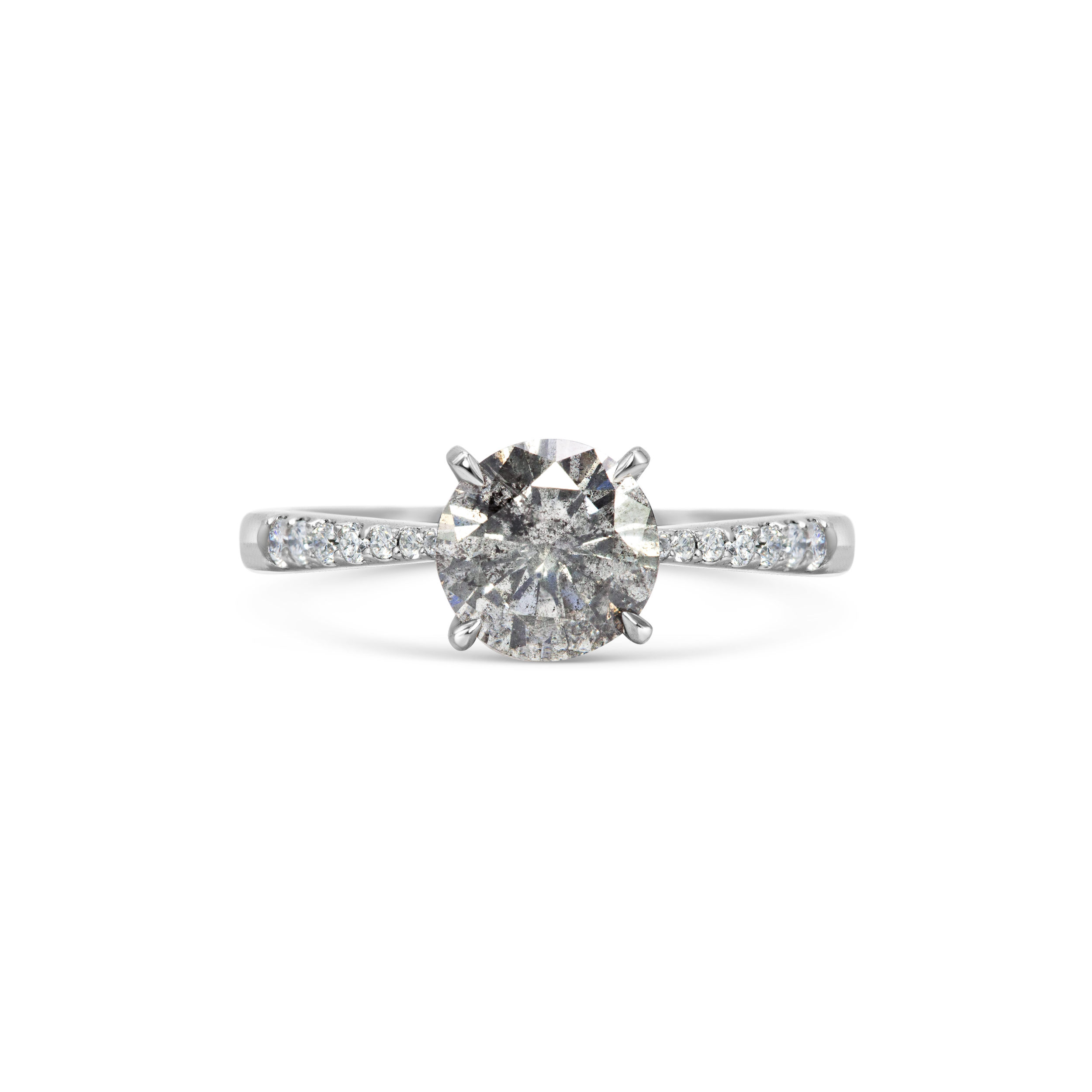 SALT AND PEPPER diamond ring — Michelle Oh Jewellery