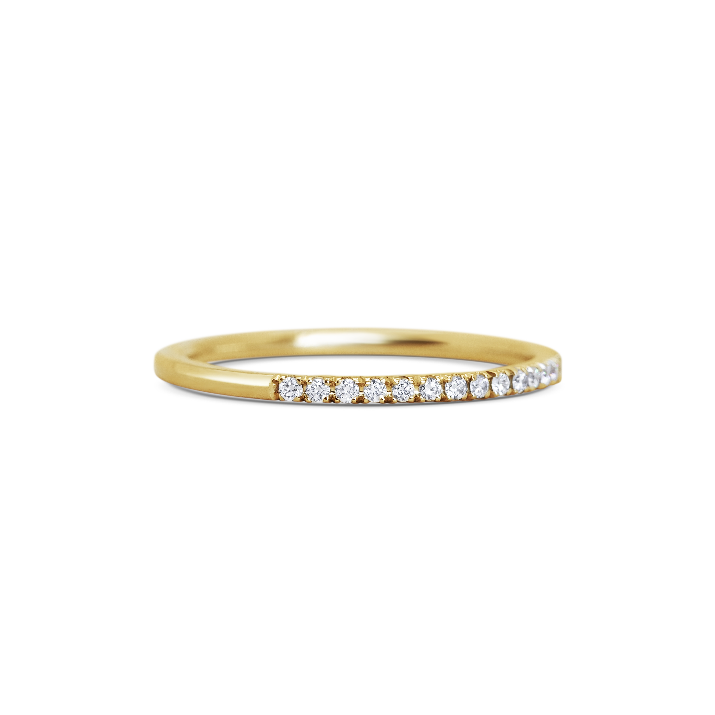 Fine Diamond Half Eternity Ring — Michelle Oh Jewellery